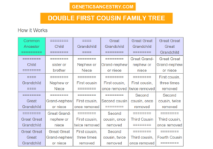 Double First Cousin Family Tree Example